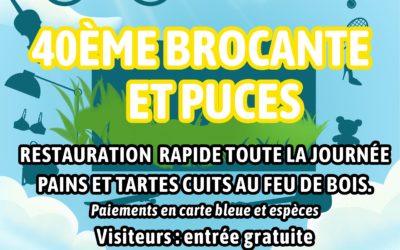 40éme Brocante et Puces 10 Aout 2025